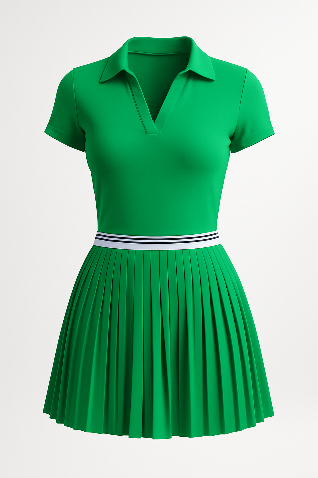 Conjunto Esportivo Feminino Vitalinovo – Saia Plissada e Polo de Alta Performance