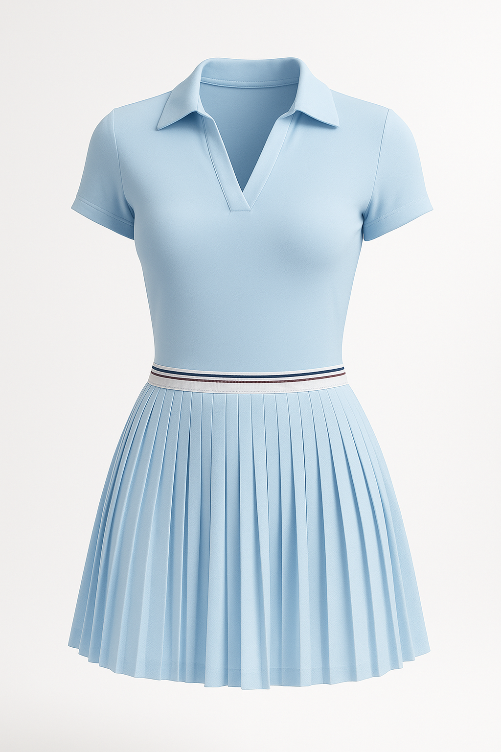 Conjunto Esportivo Feminino Vitalinovo – Saia Plissada e Polo de Alta Performance